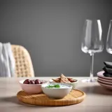 IKEA TRÅDTICKA (ИКЕА ТРОДТИКА) — Поднос с 3 чашами, разноцветный/бамбук — фото 3