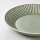 IKEA STRIMMIG (ИКЕА СТРИММИГ) — Тарелка, керамогранит бледно-серо-зеленого цвета, 29 см — фото 2