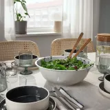 IKEA SILVERSIDA (ИКЕА СИЛВЕРСИДА) — Миска, узор/синий, 28 см — фото 3
