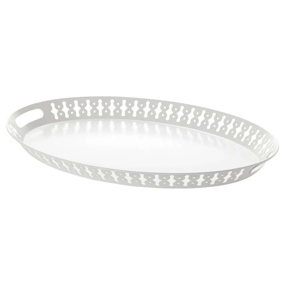 IKEA ROMANTISK (ИКЕА РОМАНТИСК) — Поднос, белый, 52x39 см