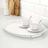 IKEA ROMANTISK (ИКЕА РОМАНТИСК) — Поднос, белый, 52x39 см — фото 3