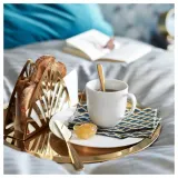 IKEA GLATTIS (ИКЕА ГЛАТТИС) — Поднос, цвет латуни, 38 см — фото 3