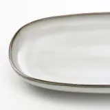IKEA GLADELIG (ИКЕА ГЛАДЕЛИГ) — Тарелка, серая, 31x19 см — фото 5