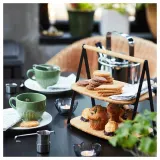 IKEA FULLSPÄCKAD (ИКЕА ФУЛЛСПЭКАД) — Поднос для сервировки, бамбук/черный, 28x20 см — фото 4