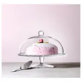 IKEA ARV (ИКЕА АРВ) — BRÖLLOP Блюдо с крышкой, прозрачное стекло, 29 см — фото 4