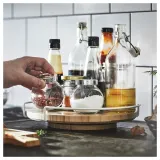 IKEA APTITLIG (ИКЕА АПТИТЛИГ) — Вращающийся поднос, органайзер из бамбука, 28 см — фото 5