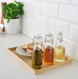 IKEA KORKEN (ИКЕА КОРКЕН) — Бутылка с крышкой, прозрачное стекло, 15 мл — фото 5