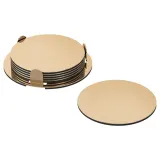 IKEA GLATTIS (ИКЕА ГЛАТТИС) — Подставки с подставкой, цвет латуни, 8,5 см — фото 1