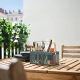 IKEA VIMPELFISK (ИКЕА ВИМПЕЛФИСК) — Подставка для столовых приборов, бамбук/зеленая бирюза — фото 3
