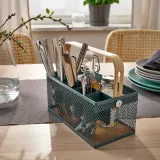 IKEA VIMPELFISK (ИКЕА ВИМПЕЛФИСК) — Подставка для столовых приборов, бамбук/зеленая бирюза — фото 5