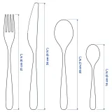 IKEA TILLAGD (ИКЕА ТИЛЛАГД) — Набор столовых приборов, 24 предмета, нержавеющая сталь — фото 5