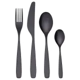 IKEA TILLAGD (ИКЕА ТИЛЛАГД) — Набор столовых приборов, 24 предмета, черный — фото 1