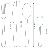 IKEA SEDLIG (ИКЕА СЕДЛИГ) — Набор столовых приборов, 24 предмета, нержавеющая сталь — фото 6