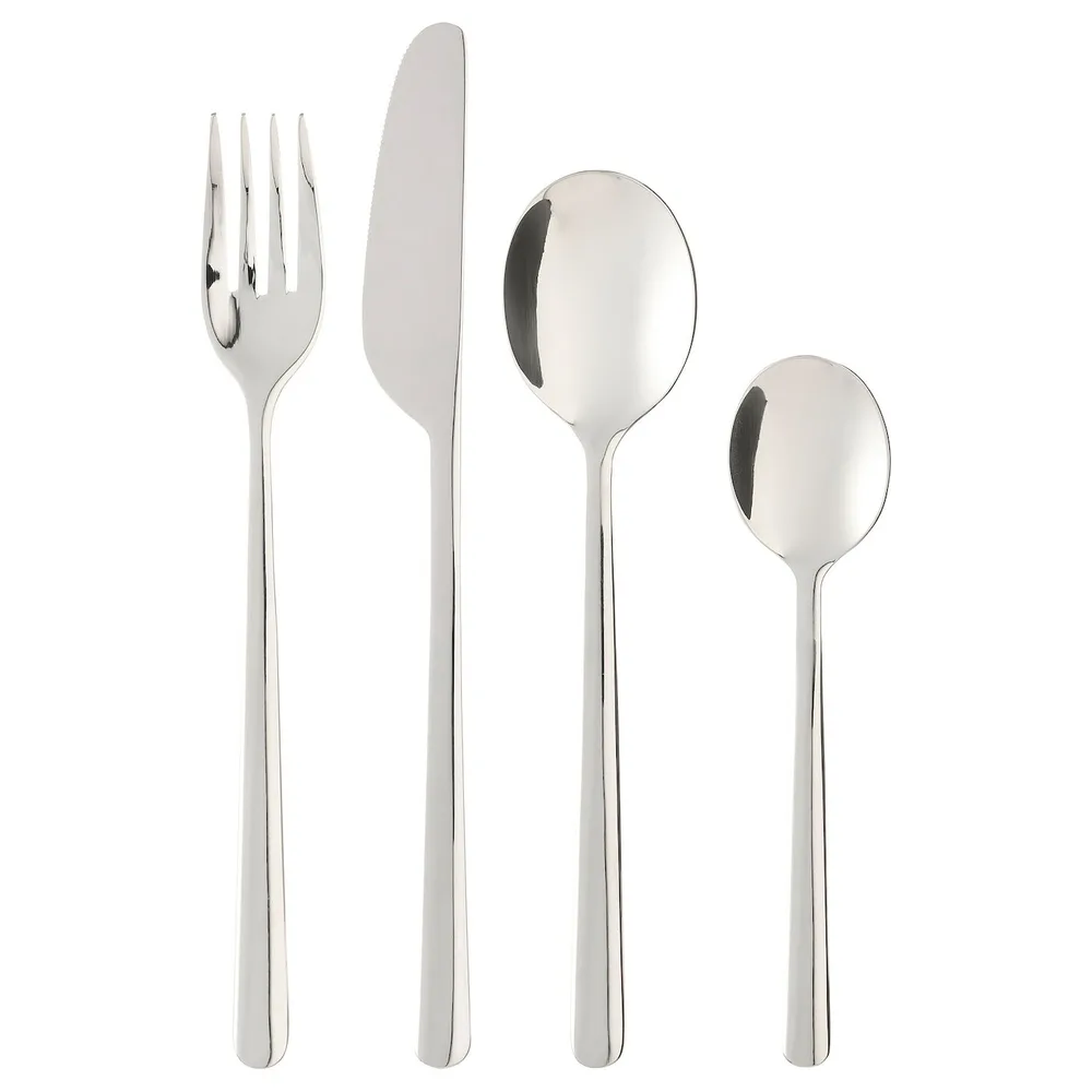 IKEA LÖFTESRIK (ИКЕА ЛОФТЕСРИК) — Набор столовых приборов, 24 предмета, нержавеющая сталь