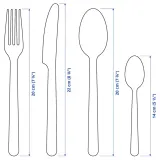 IKEA IKEA 365+ (ИКЕА ИКЕА 365+) — Набор столовых приборов, 24 предмета, нержавеющая сталь — фото 8