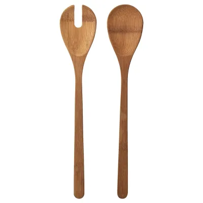 IKEA GRÖNSAKER (ИКЕА ГРОНСАКЕР) — Салатные столовые приборы, 2 шт, бамбук