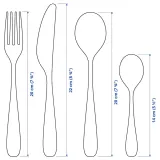 IKEA BEHAGFULL (ИКЕА БЕХАГФУЛЛ) — Набор столовых приборов, 24 предмета, нержавеющая сталь — фото 6