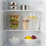 IKEA SPLITTERNY (ИКЕА СПЛИТТЕРНЙ) — Контейнер для закусок, прозрачный/светло-серо-коричневый, 300 мл — фото 3