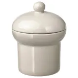 IKEA SPINNARHAJ (ИКЕА СПИННАРХАЙ) — Контейнер с крышкой, крем, 13 см — фото 1