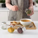 IKEA RAJTAN (ИКЕА РАЙТАН) — Контейнер для специй, стекло/серебро, 15 мл — фото 2