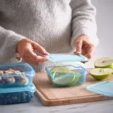 IKEA PRUTA (ИКЕА ПРУТА) — Контейнер для продуктов с крышкой, синий, 0,6 л — фото 2