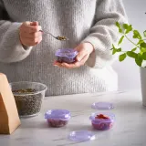 IKEA PRUTA (ИКЕА ПРУТА) — Контейнер для продуктов с крышкой, сиреневый, 70 мл — фото 2