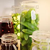IKEA KORKEN (ИКЕА КОРКЕН) — Банка с крышкой, прозрачное стекло, 2 л — фото 2