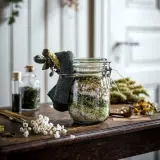 IKEA KORKEN (ИКЕА КОРКЕН) — Банка с крышкой, прозрачное стекло, 1 л — фото 5