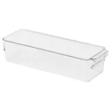 IKEA KLIPPKAKTUS (ИКЕА КЛИППКАКТУС) — Контейнер для холодильника, прозрачный, 32x10x8 см — фото 1