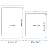 IKEA ISTAD (ИКЕА ИСТАД) — Пакет Ziplock, рисунок/зеленый, 6/4,5 л — фото 7