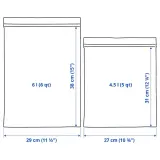 IKEA ISTAD (ИКЕА ИСТАД) — Пакет Ziplock, рисунок/зеленый, 6/4,5 л — фото 6