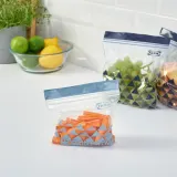 IKEA ISTAD (ИКЕА ИСТАД) — Пакет Ziplock, рисунок/синий, 1/0,4 л — фото 3