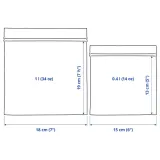 IKEA ISTAD (ИКЕА ИСТАД) — Пакет Ziplock, рисунок/синий, 1/0,4 л — фото 6