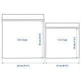 IKEA ISTAD (ИКЕА ИСТАД) — Пакет Ziplock, черный/желтый дизайн, 2,5/1,2 л — фото 8