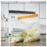 IKEA ISTAD (ИКЕА ИСТАД) — Пакет Ziplock, черный/желтый дизайн, 2,5/1,2 л — фото 2