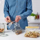 IKEA ISTAD (ИКЕА ИСТАД) — Пакет Ziplock, черный/желтый дизайн, 2,5/1,2 л — фото 3