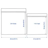 IKEA ISTAD (ИКЕА ИСТАД) — Пакет Ziplock, черный/желтый дизайн, 2,5/1,2 л — фото 7