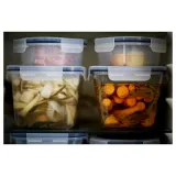 IKEA IKEA 365+ (ИКЕА ИКЕА 365+) — Контейнер для продуктов с крышкой, прямоугольный, стекло/пластик, 1,8 л — фото 2