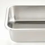 IKEA IKEA 365+ (ИКЕА ИКЕА 365+) — Контейнер для продуктов с крышкой, большой прямоугольник/пластик из нержавеющей стали, 3 л — фото 5