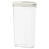 IKEA IKEA 365+ (ИКЕА ИКЕА 365+) — Контейнер/кастрюля для сухих продуктов, прозрачный/белый, 2,3 л — фото 1