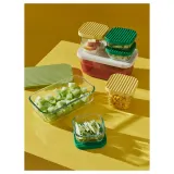 IKEA HAVSTOBIS (ИКЕА ХАВСТОБИС) — Контейнер для еды с крышкой. 5 шт, прозрачный/разноцветный — фото 6