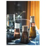 IKEA HALVTOM (ИКЕА ХАЛВТОМ) — Шейкер для соли/перца, стекло/коричневый, 12 см — фото 2