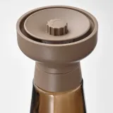 IKEA HALVTOM (ИКЕА ХАЛВТОМ) — Кофемолка, стекло/коричневый, 19 см — фото 3