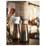 IKEA HALVTOM (ИКЕА ХАЛВТОМ) — Кофемолка, стекло/коричневый, 19 см — фото 5