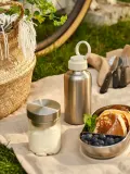 IKEA ENKELSPÅRIG (ИКЕА ЕНКЕЛСПОРИГ) — Бутылка для воды, нержавеющая сталь/бежевый, 0,5 л — фото 4
