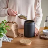 IKEA EKLATERA (ИКЕА ЕКЛАТЕРА) — Банка с крышкой, черная, 1,1 л — фото 2