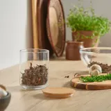 IKEA EKLATANT (ИКЕА ЕКЛАТАНТ) — Банка с крышкой, прозрачное стекло/бамбук, 0,8 л — фото 3