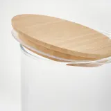 IKEA EKLATANT (ИКЕА ЕКЛАТАНТ) — Банка с крышкой, прозрачное стекло/бамбук, 0,8 л — фото 4