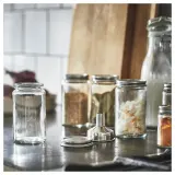 IKEA CITRONHAJ (ИКЕА СИТРОНХАЙ) — Контейнер для специй, прозрачное стекло/нержавеющая сталь, 35 мл — фото 4