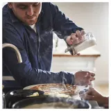 IKEA CITRONHAJ (ИКЕА СИТРОНХАЙ) — Сахарница, прозрачное стекло/нержавеющая сталь, 15 см — фото 2